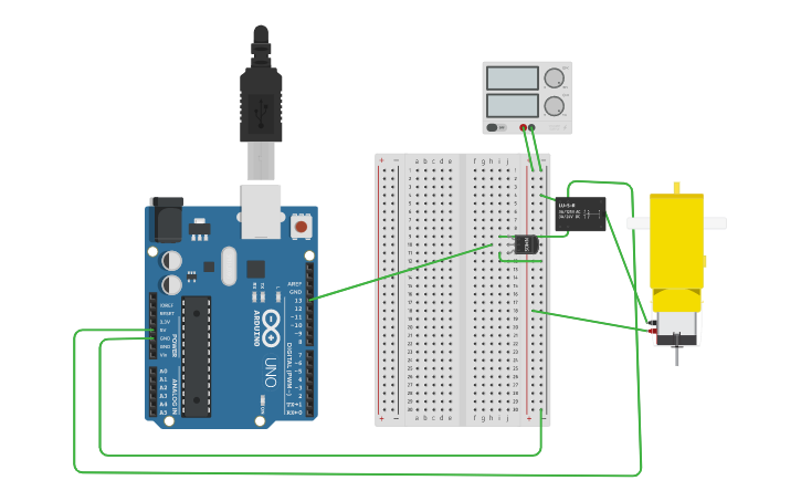 Circuit design Relay | Tinkercad