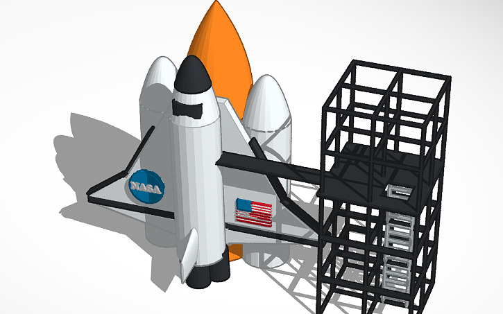 3d Design Space Shuttle Tinkercad