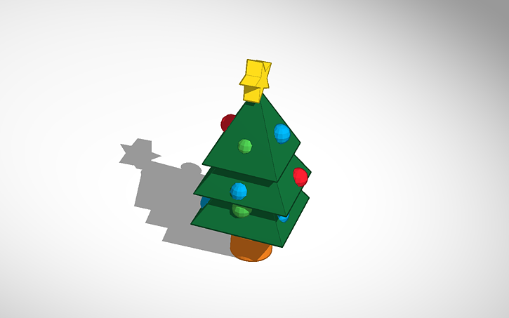 3D design christmas tree | Tinkercad