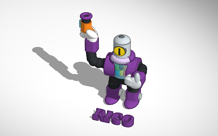 Rico Brawl Stars Tinkercad - bibi brawl stars 3d png