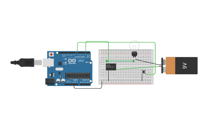 Circuit design Relay | Tinkercad