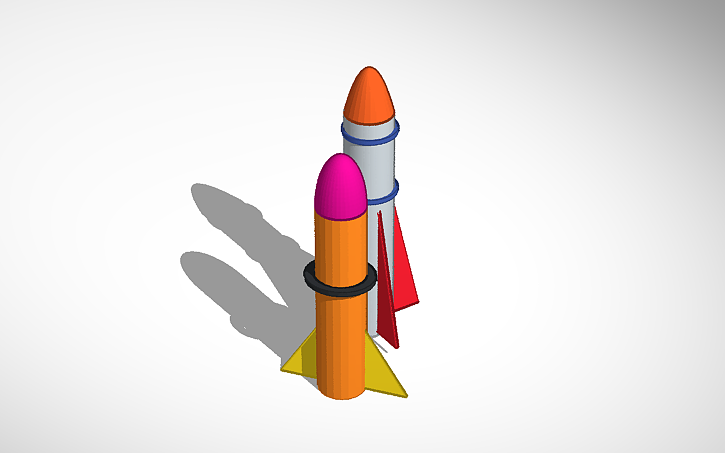 3D design Rocket | Tinkercad