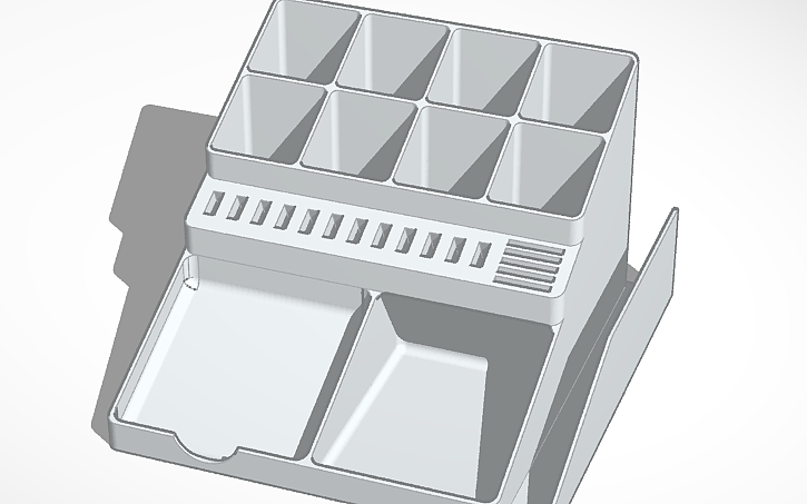 3D design Custom Desk Organizer Tinkercad 3D design Custom Desk Organizer Tinkercad