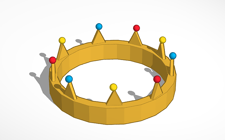 3D design Crown | Tinkercad