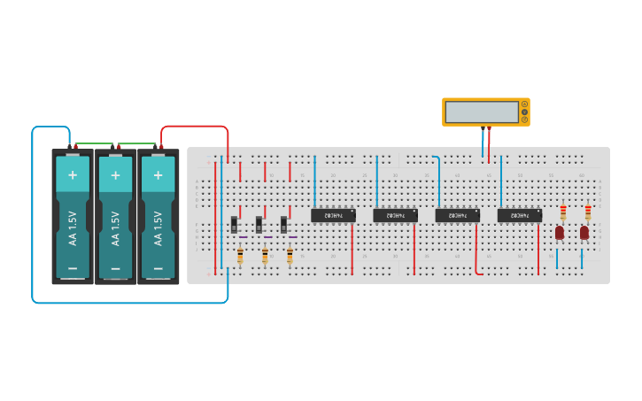 Norで全加算器 ひな型 Tinkercad