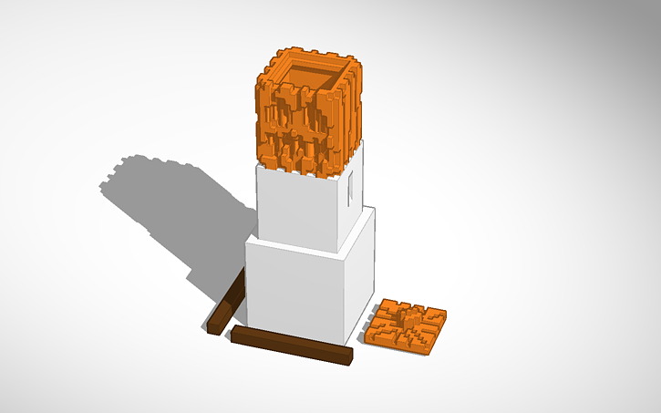 Download Minecraft Snow Golem Jack O Lantern With Supports Tinkercad