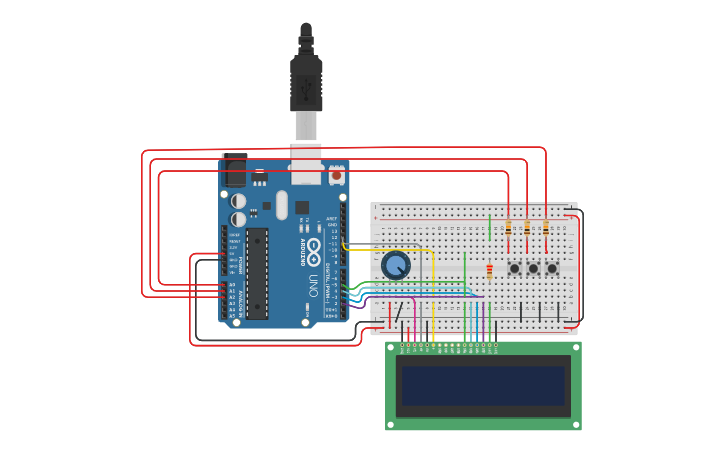 Circuit design cronometro | Tinkercad