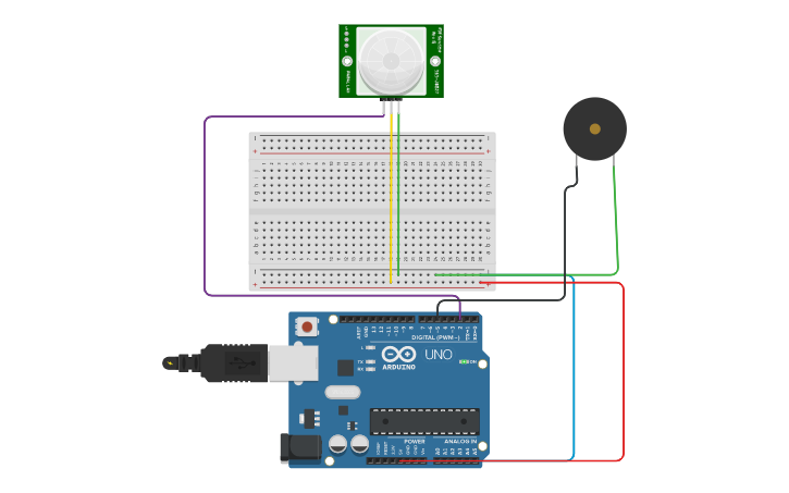 Circuit design circuito de sonido | Tinkercad