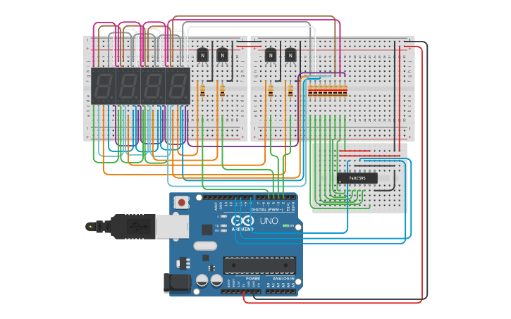 7 Segment Display Tinkercad