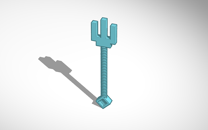 Lego Minecraft Trident Lego Minecraft Tinkercad