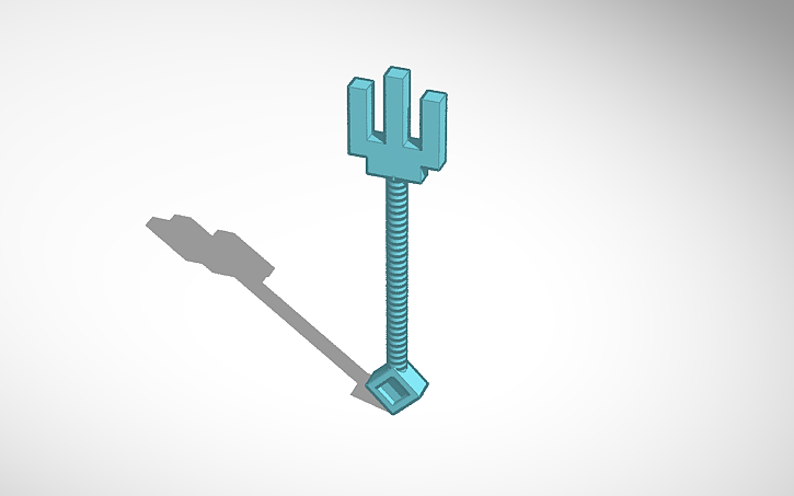 Lego Minecraft Trident Lego Minecraft Tinkercad Lego Minecraft Trident Lego Minecraft Tinkercad