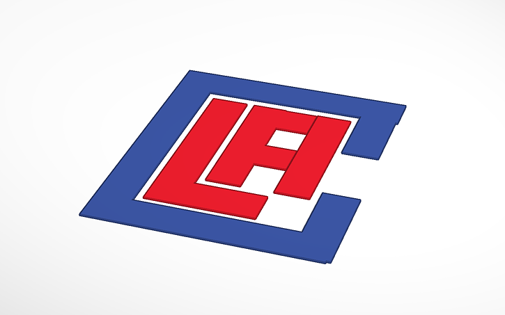 La Clippers Logo Tinkercad