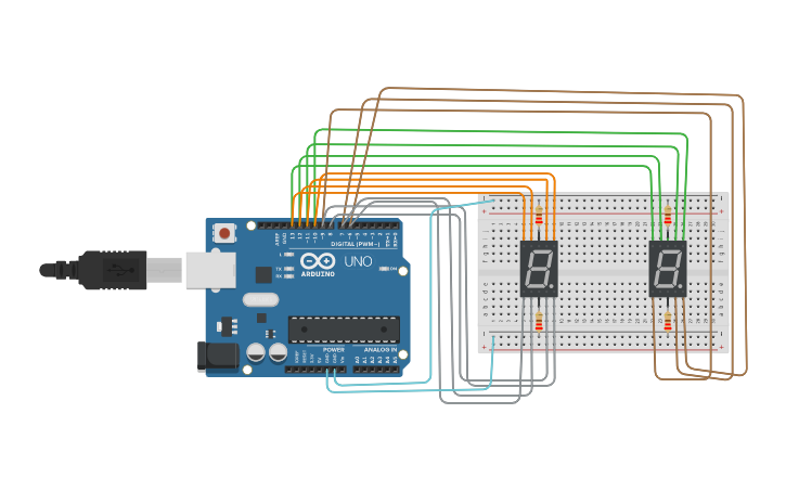 7 segment display breadboard tutorial