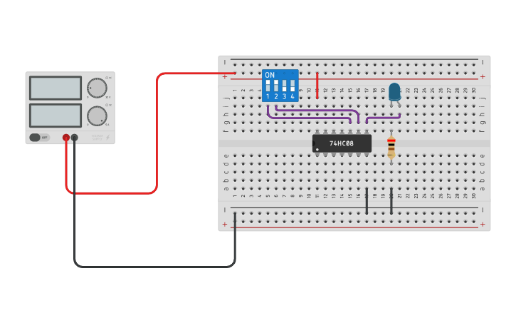 Ic 7408 And Gate Tinkercad Ic 7408 And Gate Tinkercad