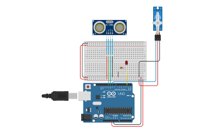 Circuit design PC3 sensor de nivel de agua | Tinkercad