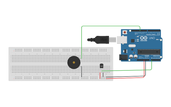 Circuit design 16. IR Infrared Flame Detection sensor | Tinkercad