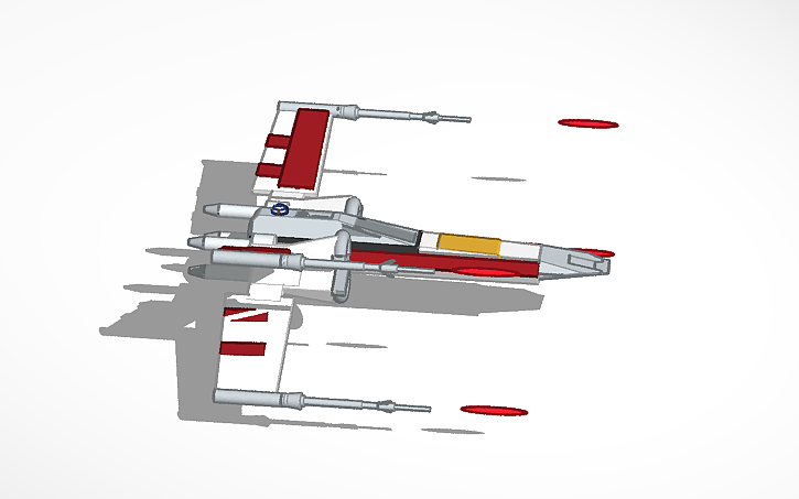 3D design Luke skywalker's x-wing | Tinkercad