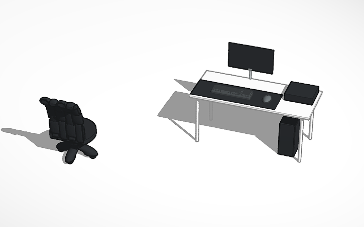 picture Gaming Setup Drawing dream pc setup tinkercad