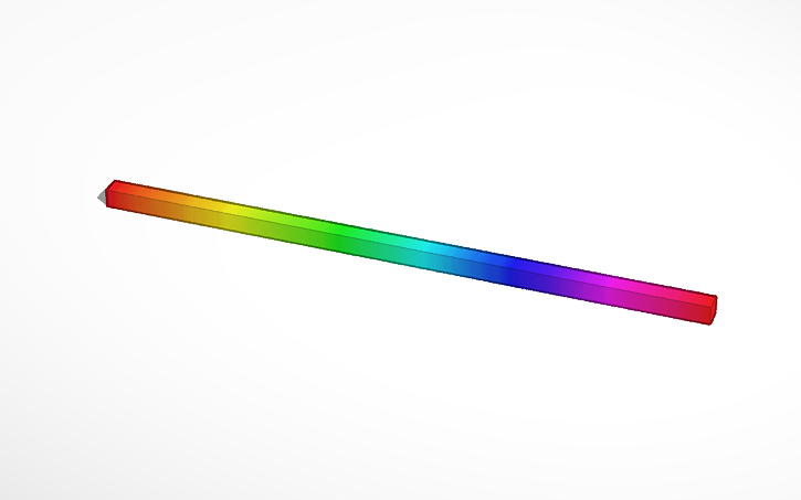Hd Rainbow Gradient Stick Tinkercad
