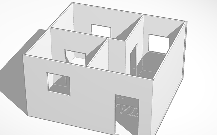 Small House Blueprints Tinkercad