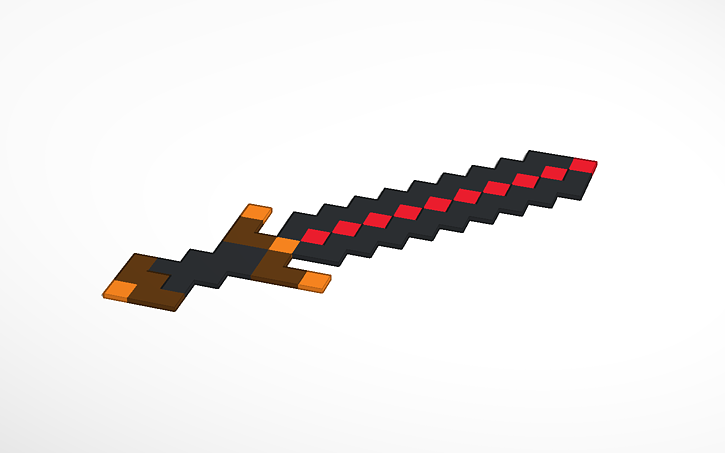 Minecraft Big Bertha Sword Orespawn Tinkercad