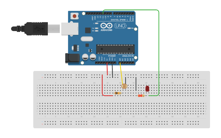 Circuit design Sensor de luz - Arduino - By Luismgl18 | Tinkercad