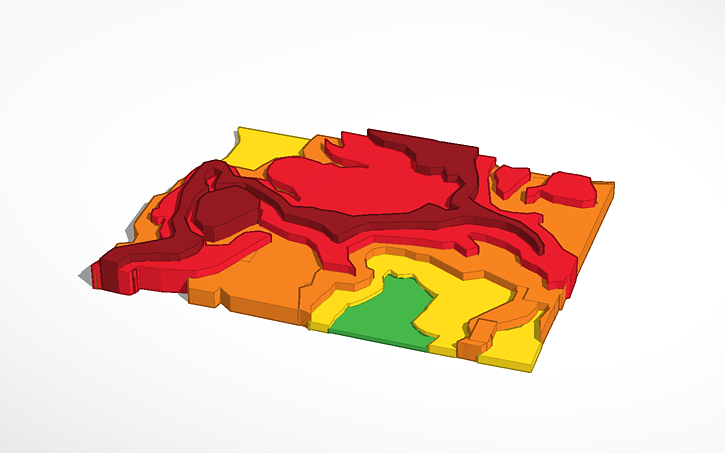 3d Design 3d Topographic Map Tinkercad 3d Design 3d Topographic Map Tinkercad
