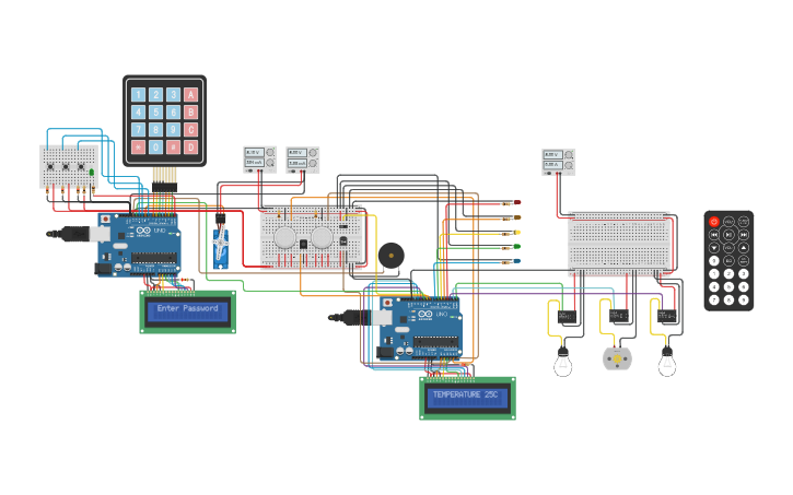 Circuit design House Automation IOE | Tinkercad