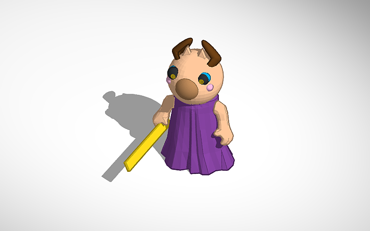 3d Design Roblox Piggy Teacher Tinkercad