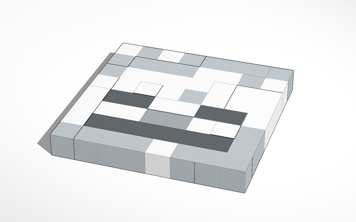 Minecraft Skeleton Face Tinkercad Minecraft Skeleton Face Tinkercad