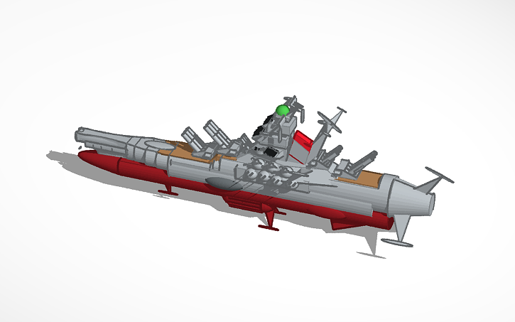 Space Battleship Yamato Tinkercad