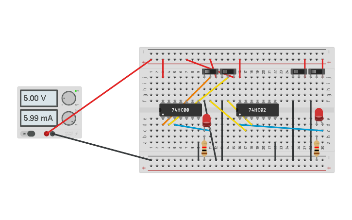 Porta Nand 7400 E Porta Nor 7402 Tinkercad