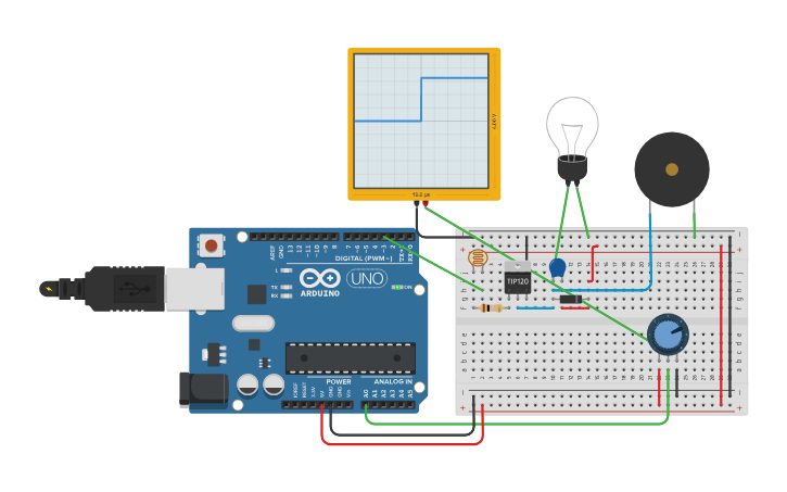 Circuit design PWm arduino | Tinkercad