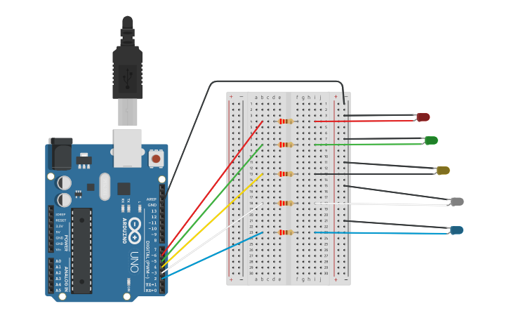 Circuit design Arduino Uno Part 2 | Tinkercad