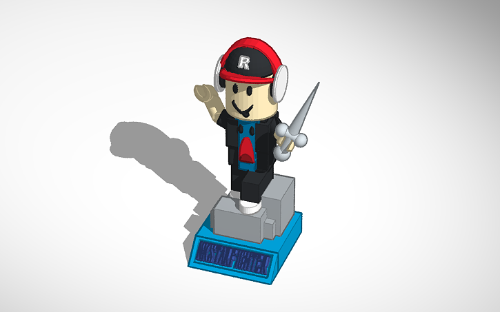 My Roblox Character In A Great Pose Tinkercad - roblox character posing