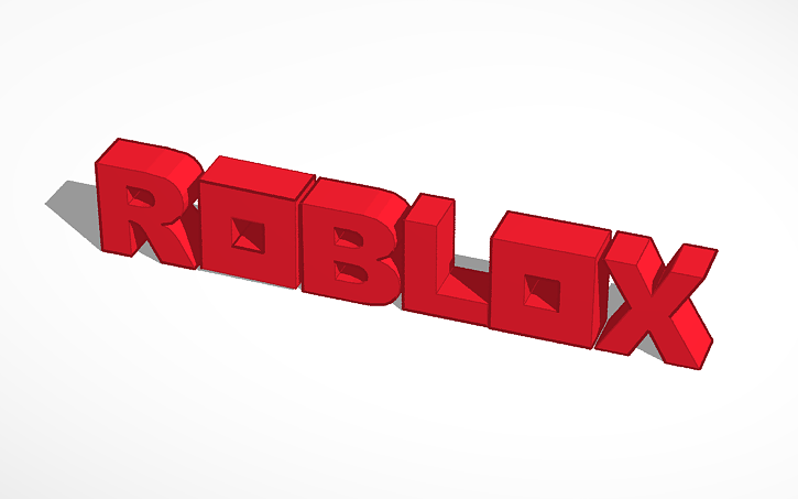 Roblox Logo Tinkercad - roblox logo font