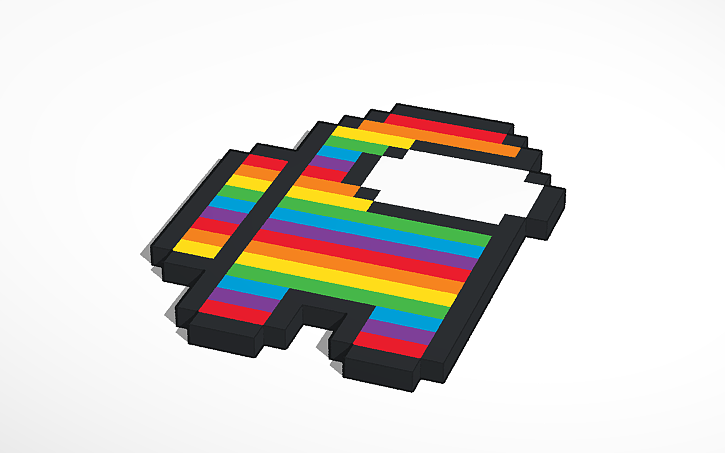 Pixel Art Among Us With Sneek Peek Tinkercad