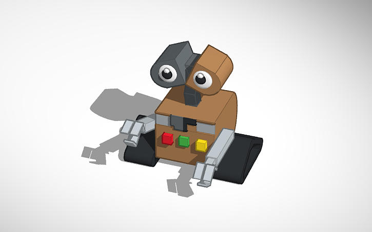 Robot Wall E Tinkercad Robot Wall E Tinkercad