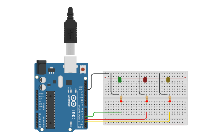 Circuit design Arduino-Basic-Project-#2 | Tinkercad