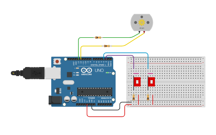 Circuit Design Arduino Dc Motor Clockwise And Counter Rotation With Dip