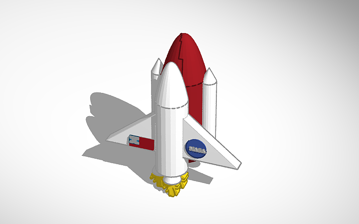 3D design Rocket ship | Tinkercad