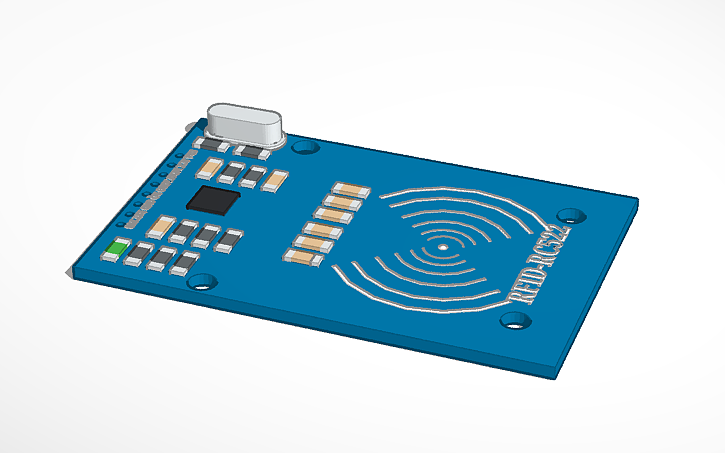 3D design Arduino RFID-RC522 | Tinkercad