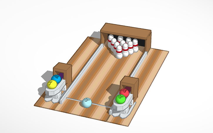3d Design Bowling Alley Tinkercad