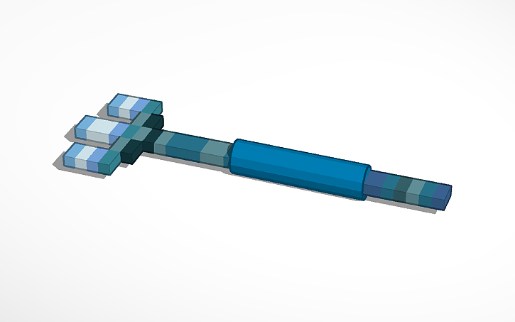 Lego Minecraft Trident Tinkercad