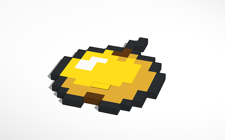 Minecraft Golden Apple Tinkercad Minecraft Golden Apple Tinkercad