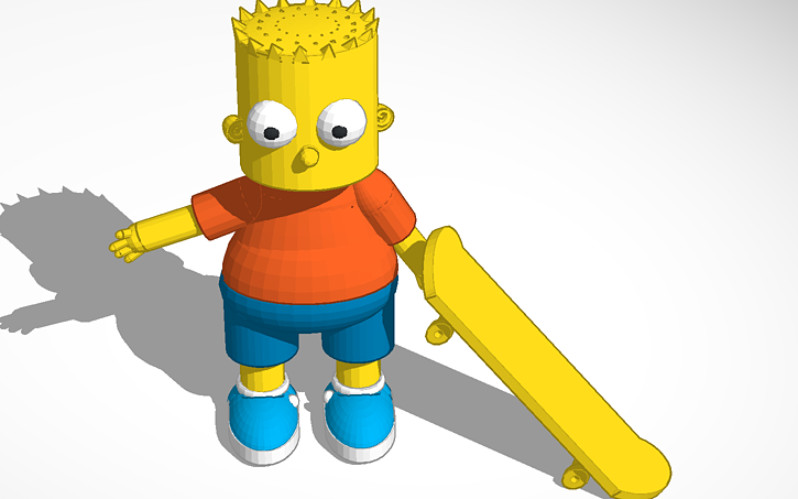 3d Design Bart Simpson 