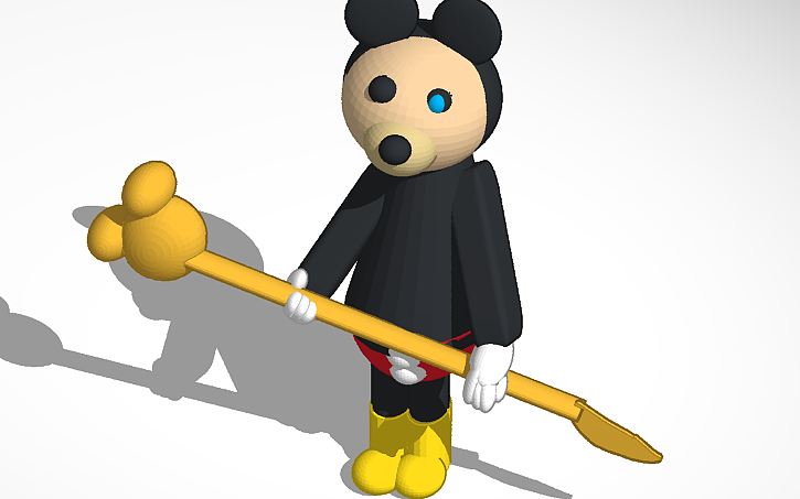 Mickey Mouse Piggy Custom Skin Roblox Tinkercad - mickey mouse in roblox