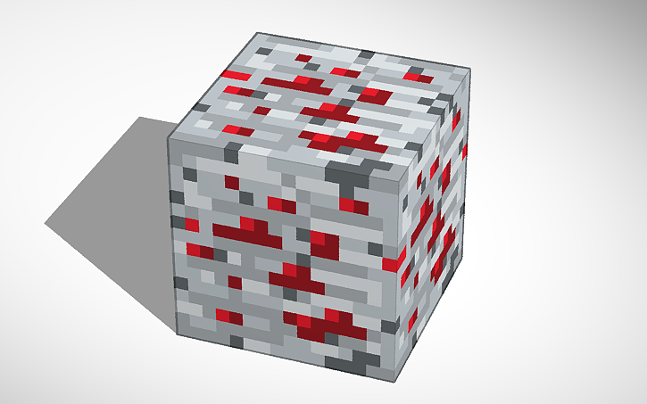Minecraft Redstone Ore Tinkercad