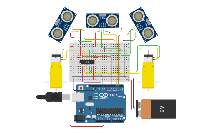 課題3 1 迷路探査ロボット Tinkercad