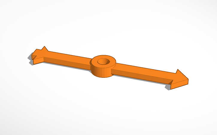 3D Design Spinner Arrow Tinkercad